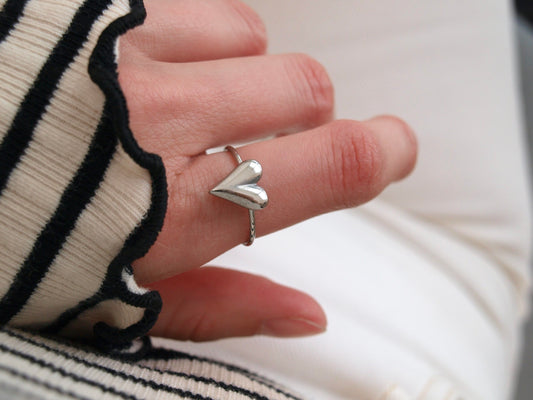 Ring Herz Silber