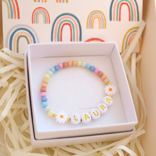 Regenbogenarmband Blume