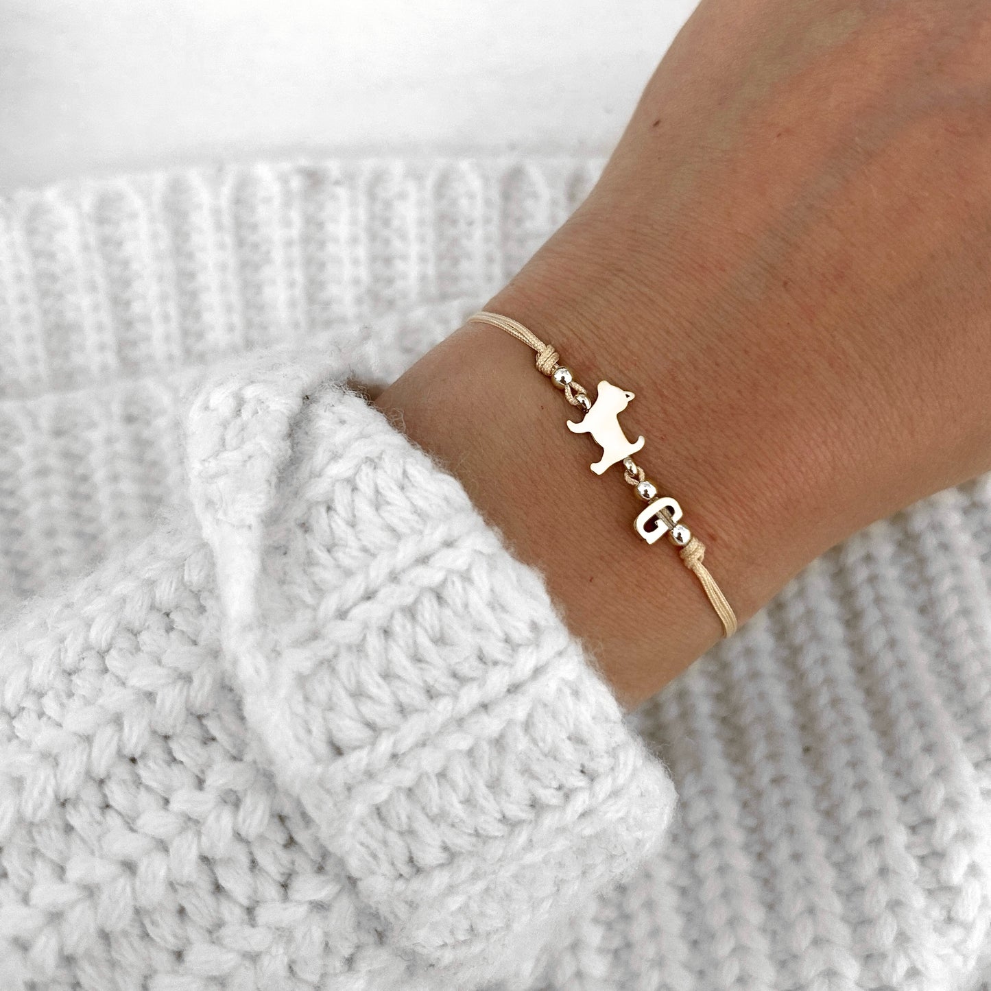 Armband Katze Silber