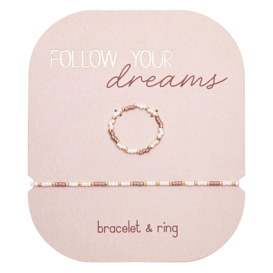 Miyuki Schmuck Set Braun