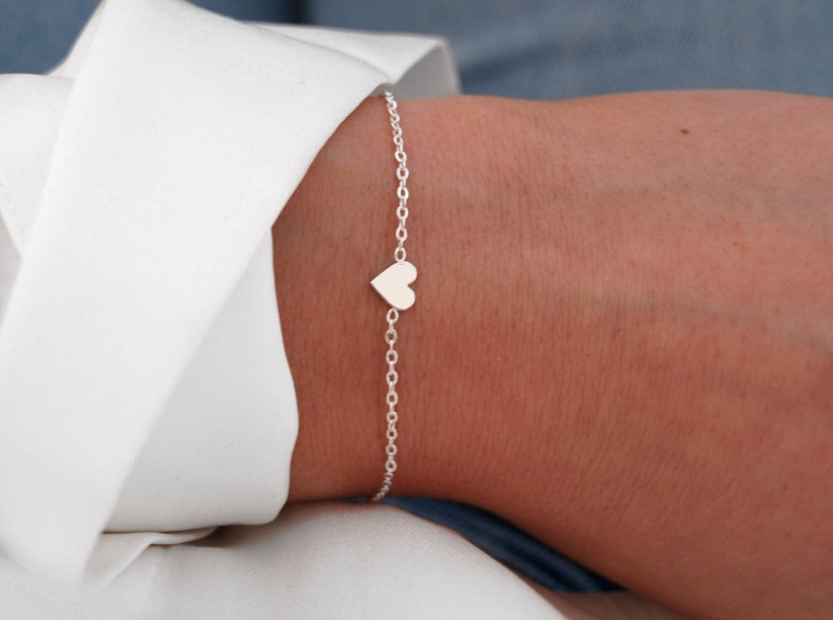 Heart Bracelet Silber