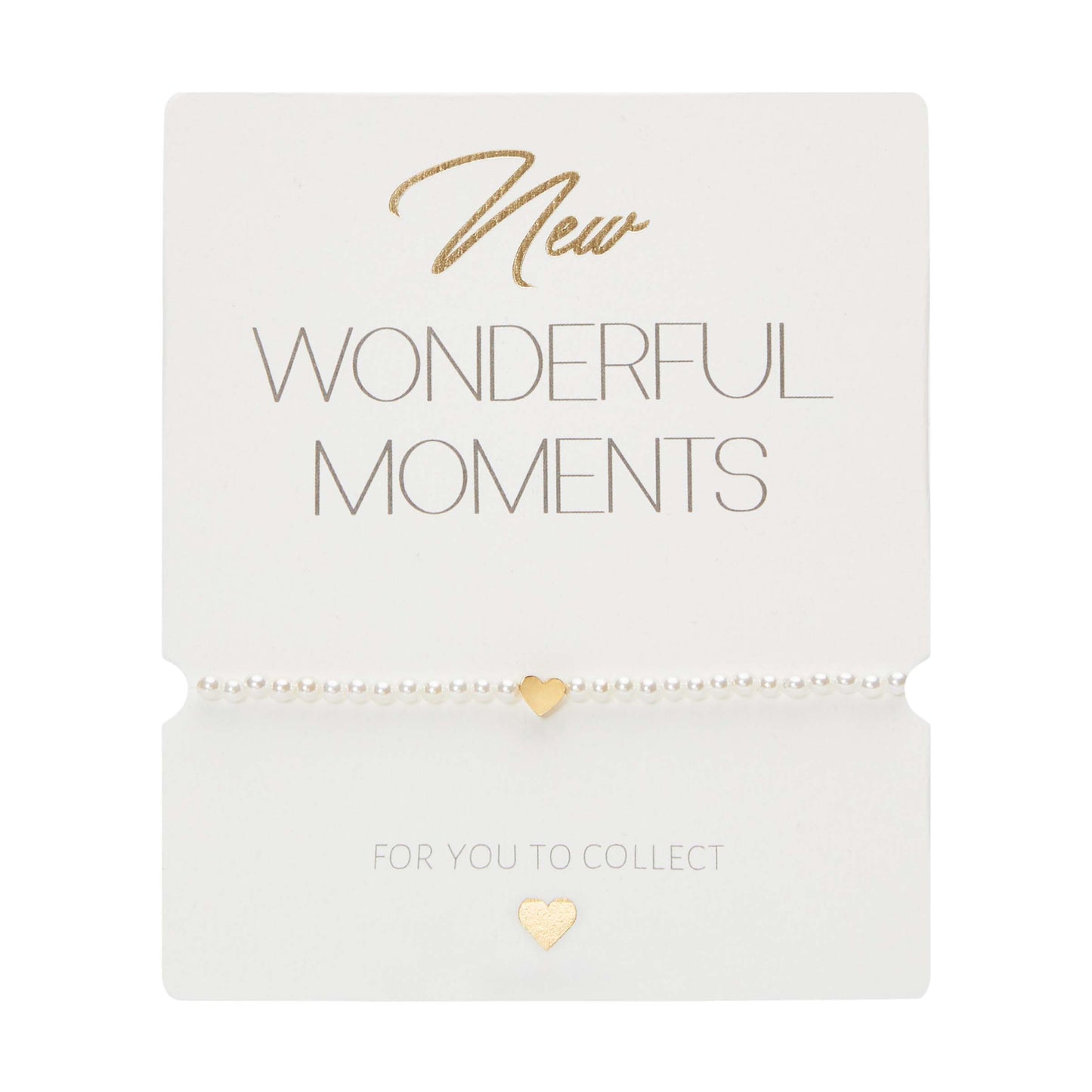 Perlenarmband Herz Perlmutt