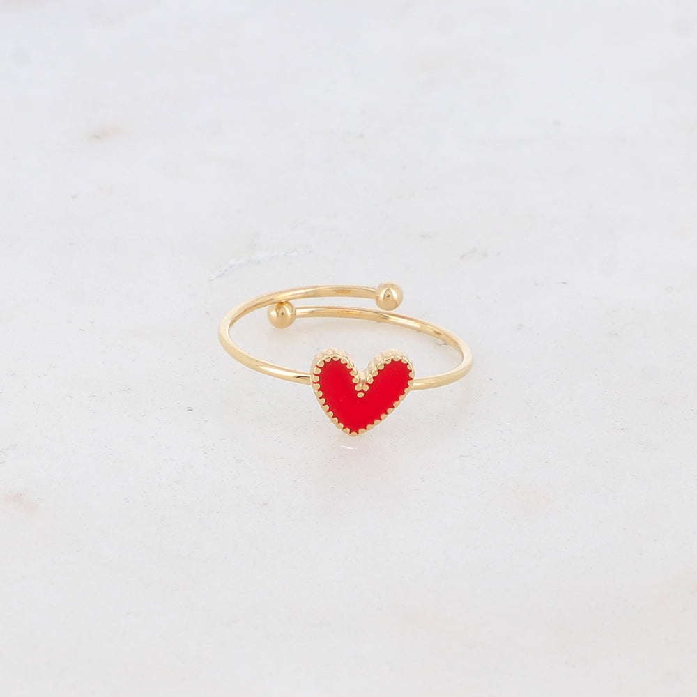 Colorful Heart Ring