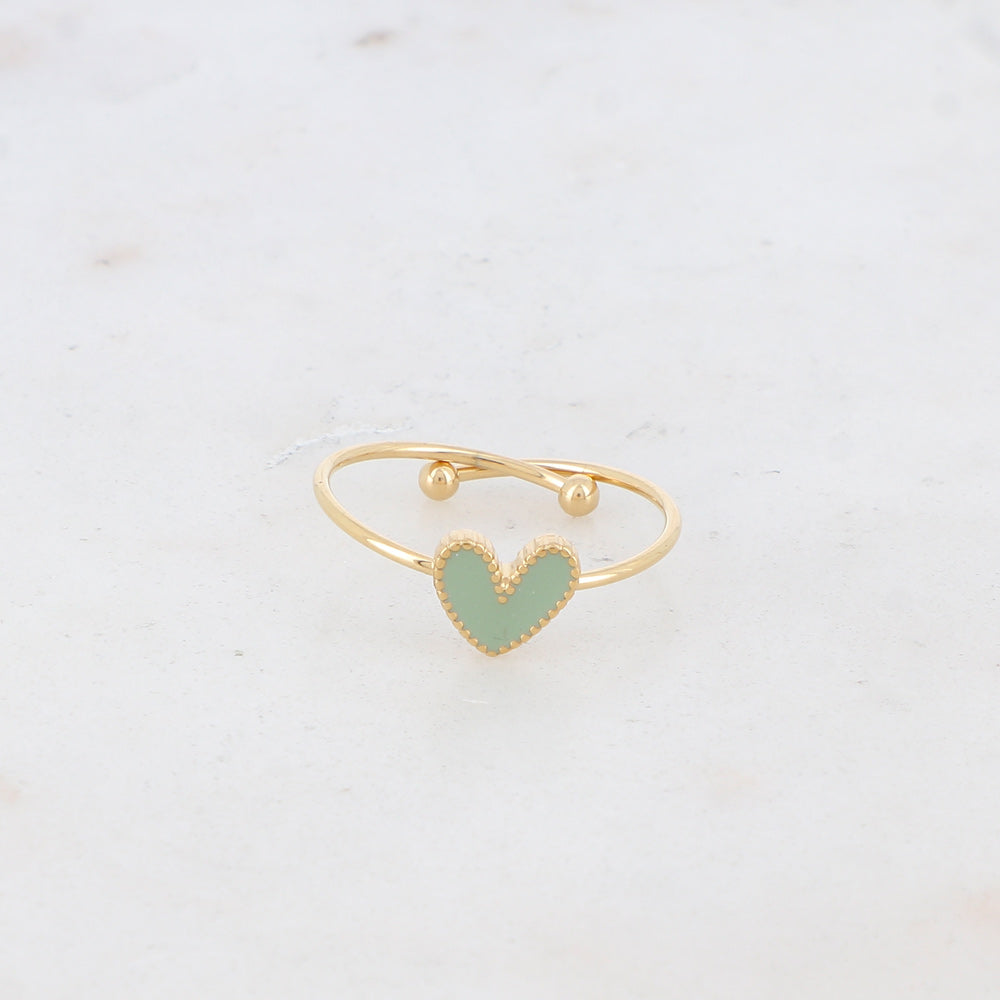 Colorful Heart Ring