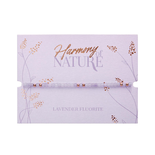 Perlenarmband Lavendel Fluorit