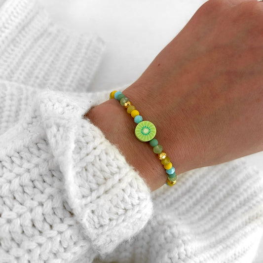 Perlenarmband Kiwi