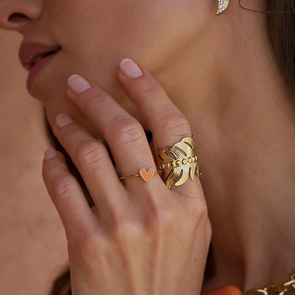 Colorful Heart Ring
