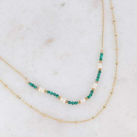 Malachite Layer Necklace