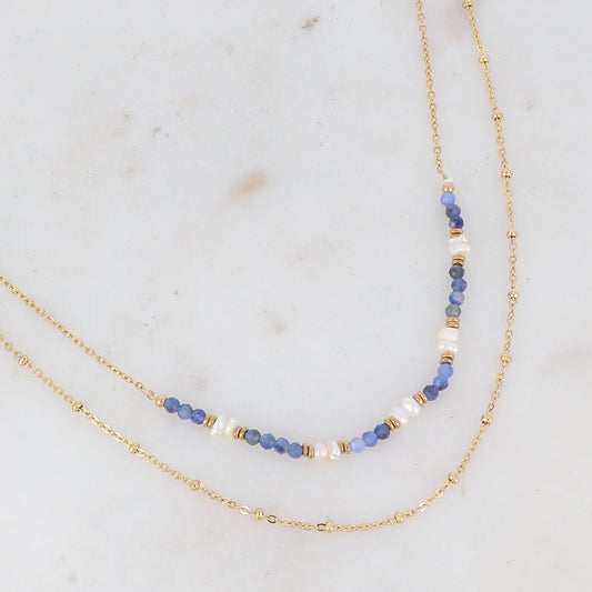 Sodalite Layer Necklace