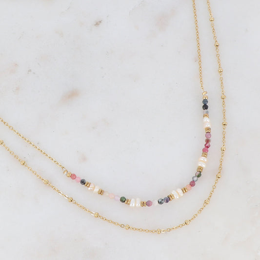 Tourmaline Layer Necklace