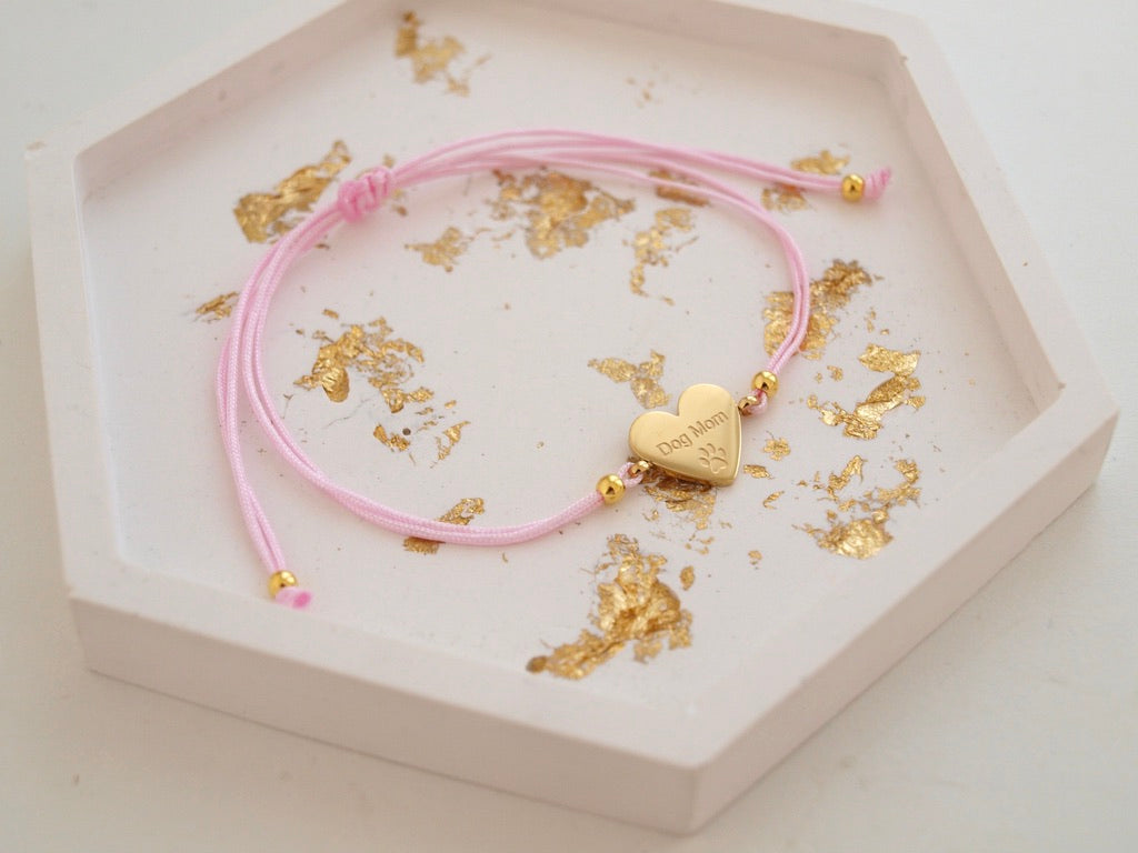Armband Dog Mom Gold