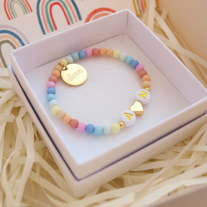 Regenbogenarmband Sisters