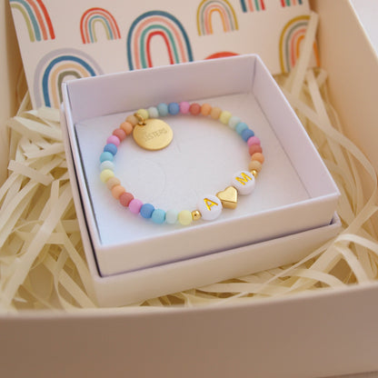 Regenbogenarmband Sisters