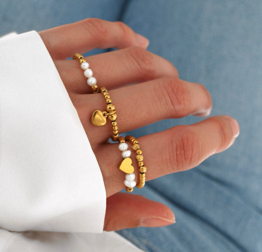 Ring Set Herz