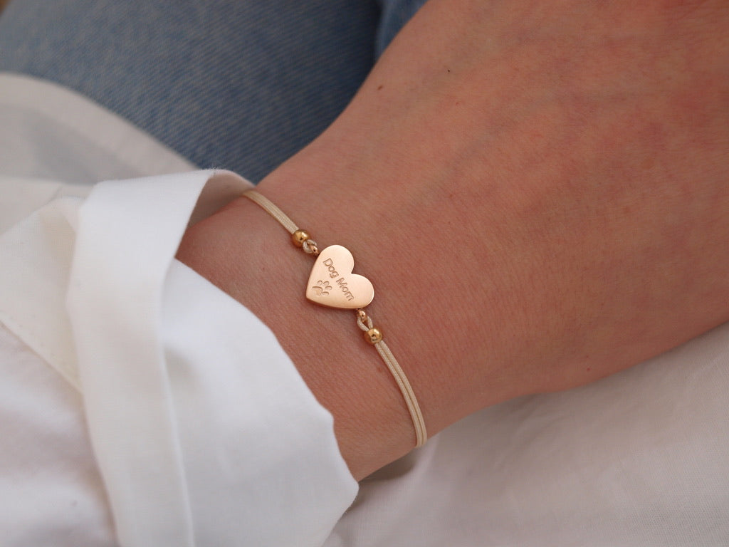 Armband Dog Mom Rosé Gold