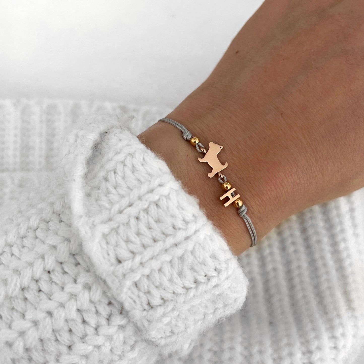 Armband Katze Rosé Gold