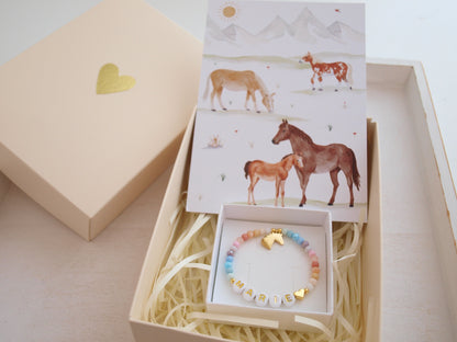 Geschenk- Set Pferdemädchen