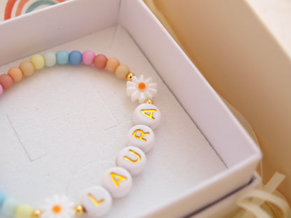Regenbogenarmband Blume