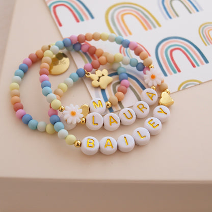 Regenbogenarmband Blume