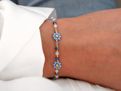 Bloom Bracelet Blue