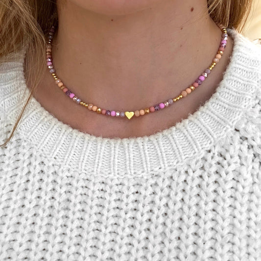 Perlenkette „Sunset“