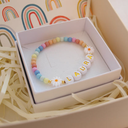 Regenbogenarmband Blume