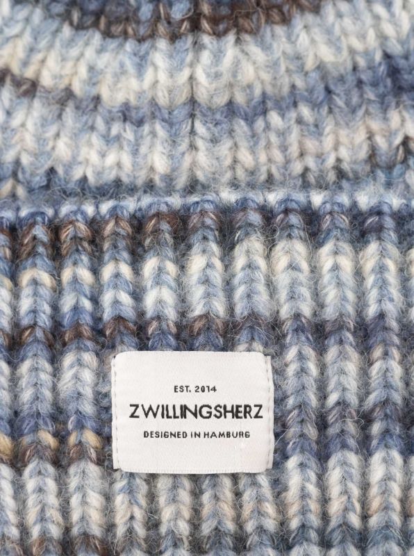 Mütze Farbverlauf Blau