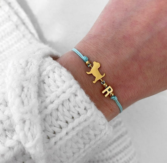 Armband Hund Gold