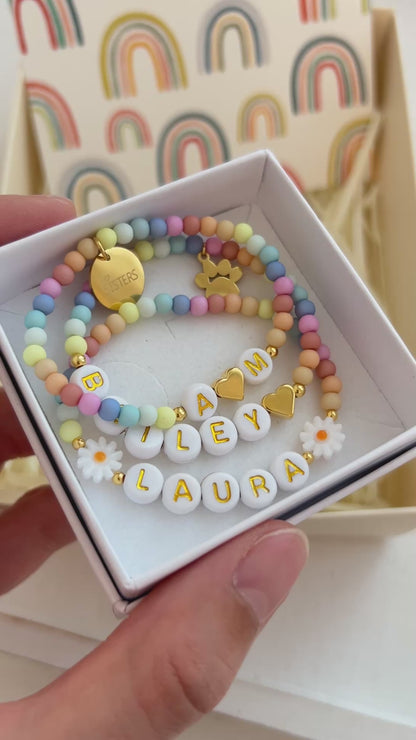 Regenbogenarmband Blume
